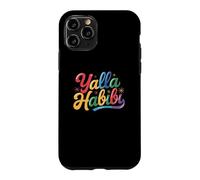 Funny Text Yalla Habibi Means Let's Go My Love Arabic habibi Case for iPhone 11 Pro