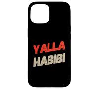 Funny Text Yalla Habibi Means Let's Go My Love Arabic habibi Case for iPhone 15