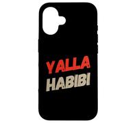 Funny Text Yalla Habibi Means Let's Go My Love Arabic habibi Case for iPhone 16