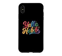 Funny Text Yalla Habibi Means Let's Go My Love Arabic habibi Case for iPhone XS Max