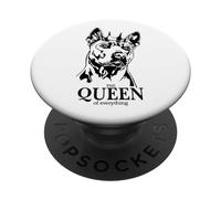 Funny Thai Ridgeback with crown Queen dog mom dog PopSockets Swappable PopGrip