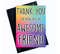 Funny Thank You Cards Friendship Card Thank You Card Friend Card Appreciation Cards Humour Cards Thank You for Being an Awesome Friend PC533
