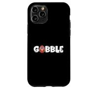 Funny Thanksgiving Cute Cartoon Turkey Head Gobble Case for iPhone 11 Pro