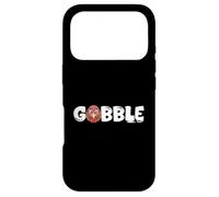 Funny Thanksgiving Cute Cartoon Turkey Head Gobble Case for iPhone 17 Pro