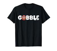 Funny Thanksgiving Cute Cartoon Turkey Head Gobble T-Shirt