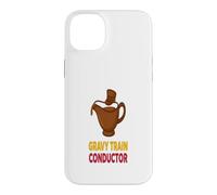 Funny Thanksgiving Gravy Train Conductor Humor Case for iPhone 14 Plus