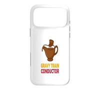 Funny Thanksgiving Gravy Train Conductor Humor Case for iPhone 17 Pro Max