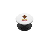 Funny Thanksgiving Gravy Train Conductor Humor PopSockets Adhesive PopGrip