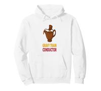 Funny Thanksgiving Gravy Train Conductor Humor Pullover Hoodie