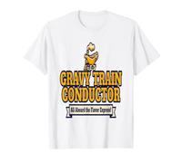 Funny Thanksgiving Gravy Train Conductor Humor T-Shirt