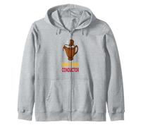Funny Thanksgiving Gravy Train Conductor Humor Zip Hoodie