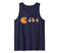 Funny Thanksgiving Pie Chase - Pac Pie Vs Ducks Fall Holiday Tank Top