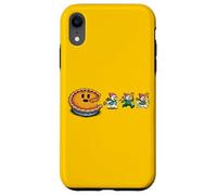 Funny Thanksgiving Pie Chase - Pac Pie Vs Snowmen Holiday Case for iPhone XR
