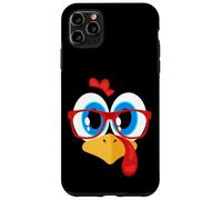 Funny Thanksgiving Turkey Boy Face Sunglasses Blue Eyes Case for iPhone 11 Pro Max