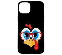 Funny Thanksgiving Turkey Boy Face Sunglasses Blue Eyes Case for iPhone 15 Plus
