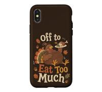 Funny Thanksgiving Turkey Dinner Fall Feast Case for iPhone X/XS