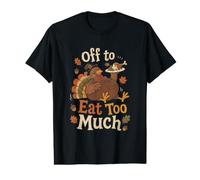 Funny Thanksgiving Turkey Dinner Fall Feast Value Graphic T-Shirt