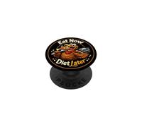 Funny Thanksgiving Turkey Eat Now Diet Later Holiday Feast PopSockets Adhesive PopGrip
