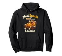 Funny Thanksgiving Turkey Meat Sweats Loading Holiday Feast Pullover Hoodie