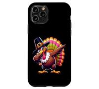 Funny Thanksgiving Turkey Pilgrim Hat Holiday Humor Dabbing Case for iPhone 11 Pro