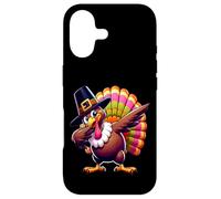 Funny Thanksgiving Turkey Pilgrim Hat Holiday Humor Dabbing Case for iPhone 17