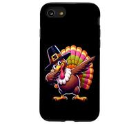 Funny Thanksgiving Turkey Pilgrim Hat Holiday Humor Dabbing Case for iPhone SE (2020) / 7/8