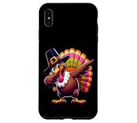 Funny Thanksgiving Turkey Pilgrim Hat Holiday Humor Dabbing Case for iPhone XS Max