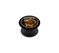 Funny Thanksgiving Turkey Powered By Pie Pumpkin Humor PopSockets Adhesive PopGrip