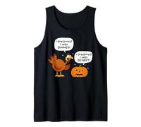 Funny Thanksgiving Turkey Pumpkin Dream Humor Jokes Memes Tank Top
