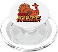 Funny Thanksgiving Turkey - Retro Style, Go Stuff Yourself PopSockets PopGrip for MagSafe