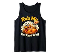 Funny Thanksgiving Turkey Rub Me Seasoning BBQ Humor Tank Top