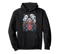 Funny Thanksgiving Tutkey and Halloween Ghosts Pullover Hoodie