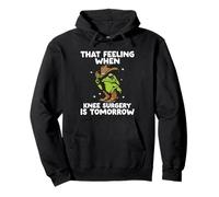Funny That Feeling When Knee Surgery Is Tomorrow Frog Meme Pullover Hoodie