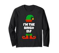 Funny The Bingo Elf Christmas Xmas Player Caller Long Sleeve T-Shirt