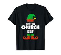 Funny The Church Elf Christmas Xmas Volunteer Member T-Shirt
