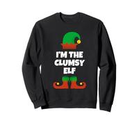 Funny The Clumsy Elf Xmas Christmas Sweatshirt
