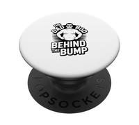 Funny The Dad Bod Behind The Bump Pregnancy PopSockets Adhesive PopGrip
