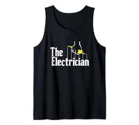 Funny The Electrician Master Sparky Lightning Bolt Graphic Tank Top