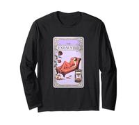 Funny The Exhausted Fictional Tarot Card Long Sleeve T-Shirt