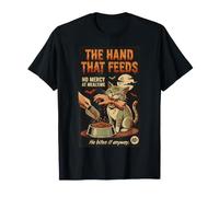 Funny The Hand that Feeds No Mercy At Mealtime He Bites It T-Shirt