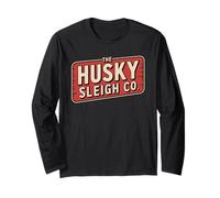 Funny The Husky Sleigh Co Classic Christmas Vintage Long Sleeve T-Shirt
