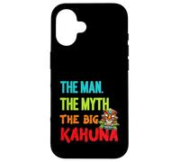 Funny The Man The Myth The Big Kahuna Men's Tiki Fishing Case for iPhone 16