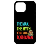 Funny The Man The Myth The Big Kahuna Men's Tiki Fishing Case for iPhone 16 Pro Max