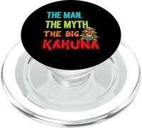 Funny The Man The Myth The Big Kahuna Men's Tiki Fishing PopSockets PopGrip for MagSafe