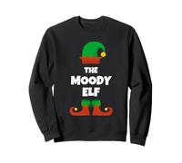 Funny The Moody Elf Christmas Xmas Sweatshirt