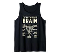 Funny The Pizza Snob's Brain Pizza Puns Slice Art Tank Top
