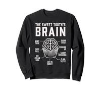 Funny The Sweet Tooth's Brain Candy Cupcake Puns Sweatshirt