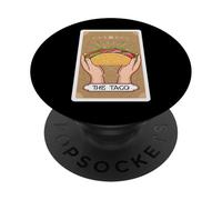 Funny The Taco Tarot Card Taco Mexican Food Lover PopSockets Adhesive PopGrip