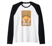 Funny The Taco Tarot Card Taco Mexican Food Lover Raglan Baseball Tee
