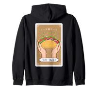 Funny The Taco Tarot Card Taco Mexican Food Lover Zip Hoodie